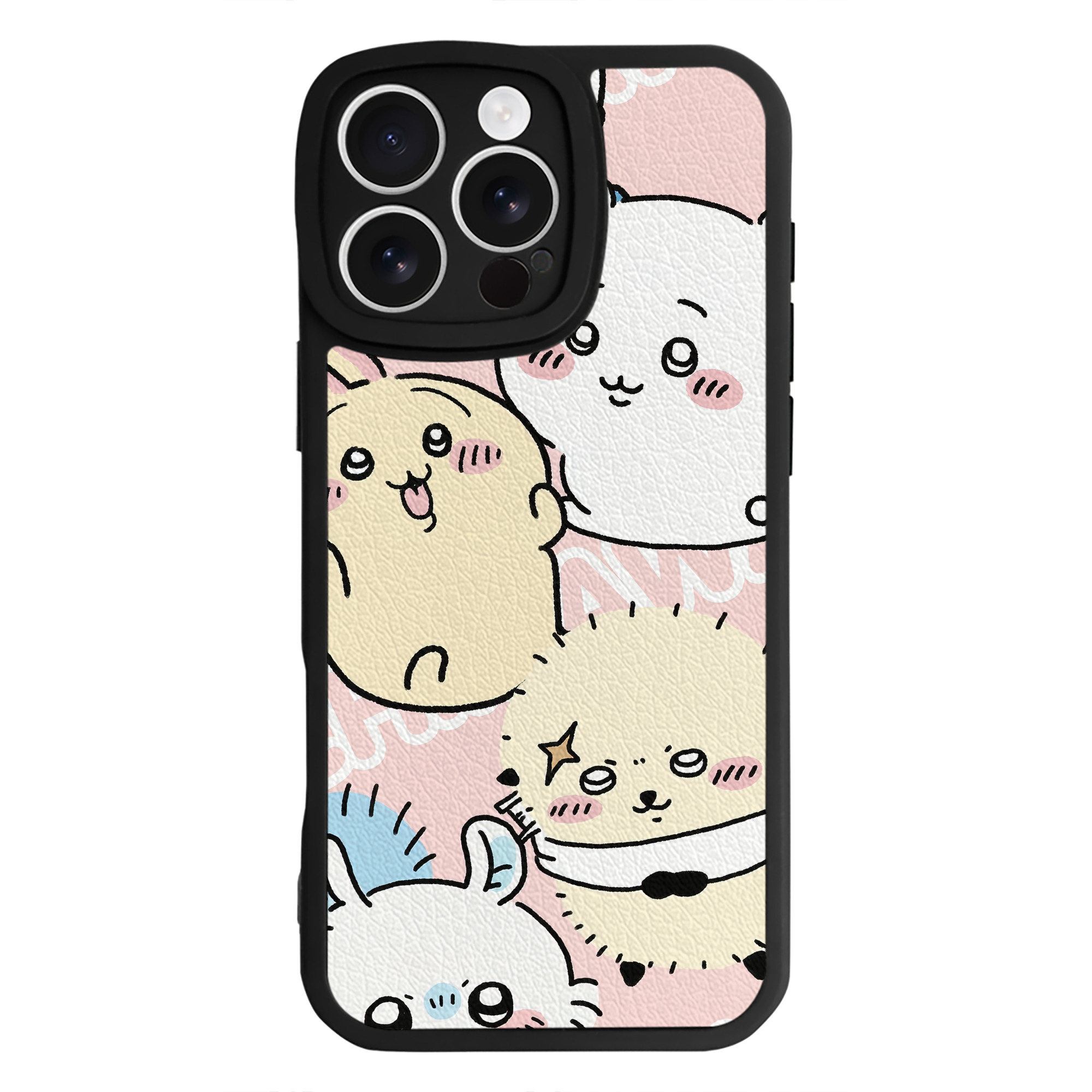 （画像用） ちいかわ Chii-kawa 【iPhone 16シリーズ対応】シリコンスマホケース（レザー調） 材質：シリコン